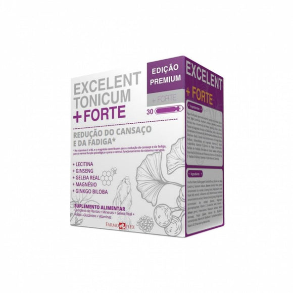 Excelent + Forte Premium 30 Ampolas - Farmoplex - Crisdietética