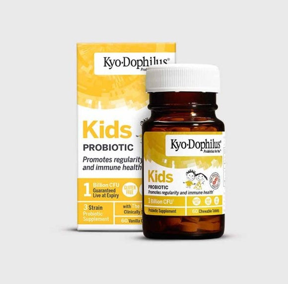 Kid’s Kyo-Dophilus 60 comprimidos mastigáveis - Kyolic - Crisdietética