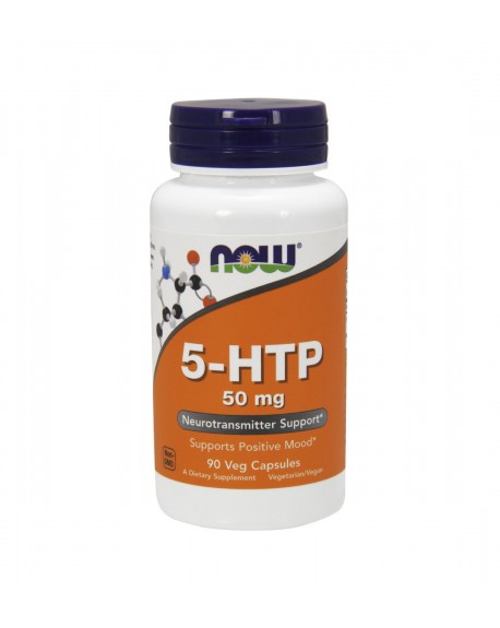 NOW 5-HTP 50mg 90 Cápsulas vegetais - Celeiro da Saúde Lda