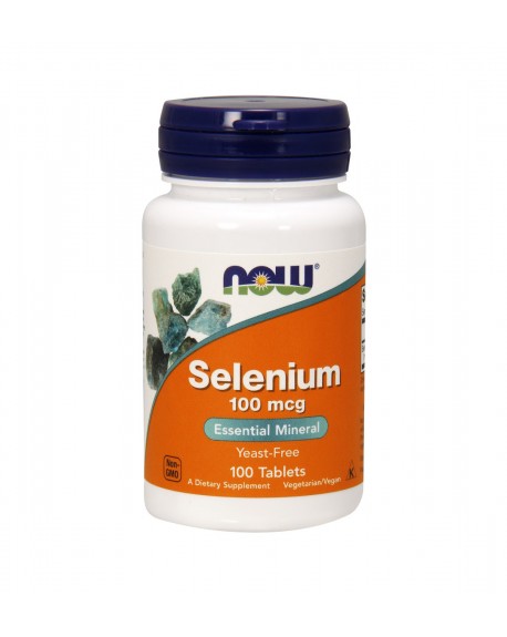 NOW Selenium 100mcg 100 Comprimidos - Celeiro da Saúde Lda