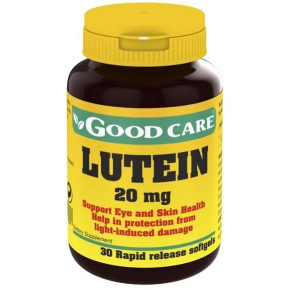 Lutein 20mg 30 Cápsulas - Good Care - Crisdietética