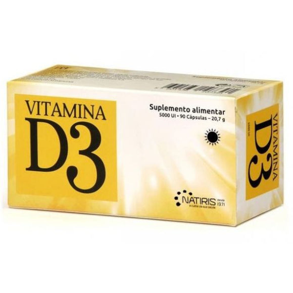 Vitamina D3 5000 Ui 90 Cápsulas - Natiris - Crisdietética