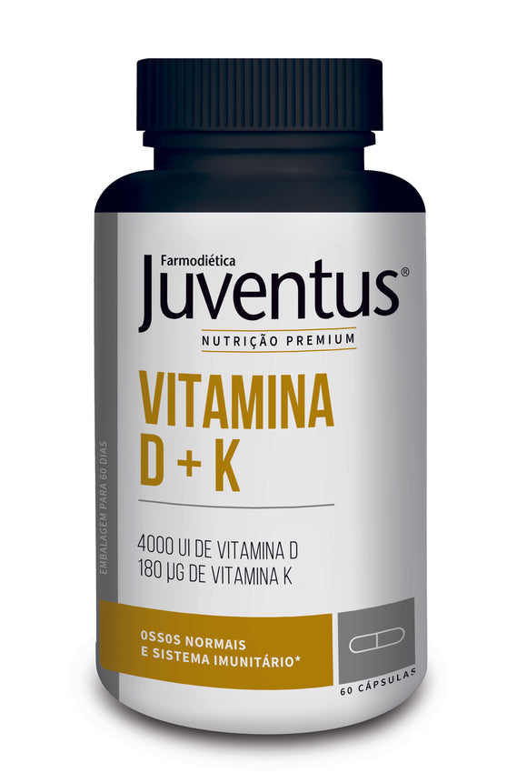 Vitamina D 4000UI  + K 180µg 60 Cápsulas -Juventus Premium - Crisdietética