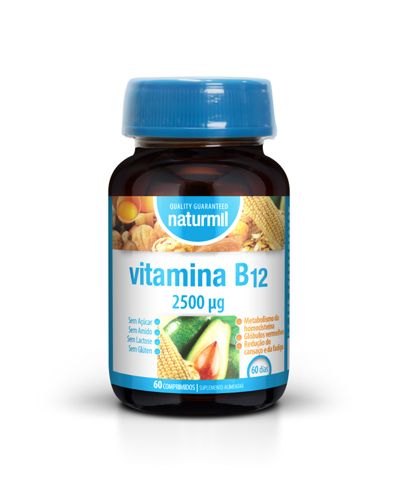 Vitamina B12 60 Comprimidos - Naturmil - Crisdietética
