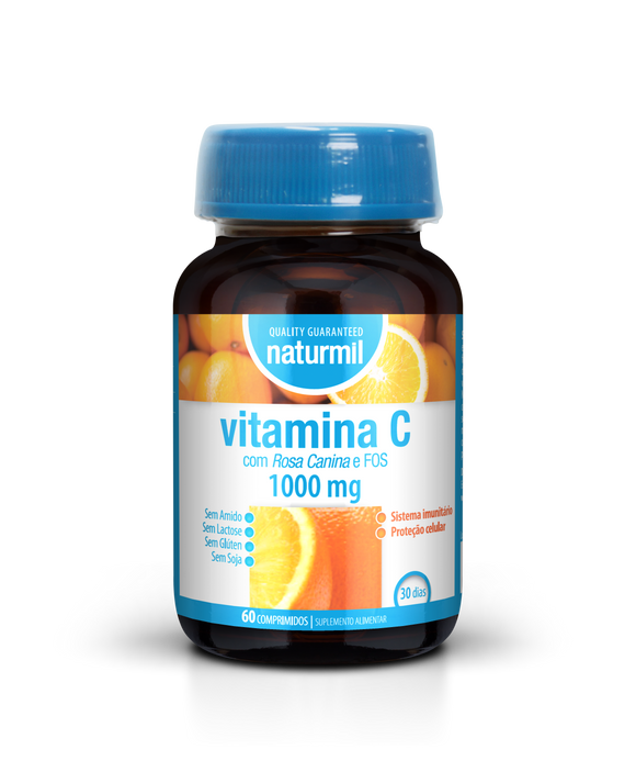 Vitamina C 1000mg 60 Comprimidos - Naturmil - Crisdietética