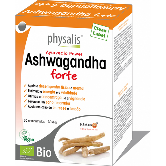 Ashwagandha Forte 600mg 30 comprimidos - Physalis - Crisdietética