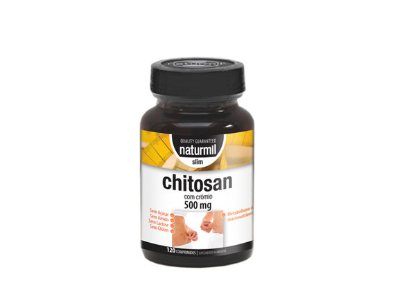 Chitosan Slim 500mg 120 Comprimidos - Naturmil - Crisdietética
