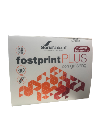 Fostprint Plus com Ginseng 20 Ampolas - Soria Natural - Crisdietética