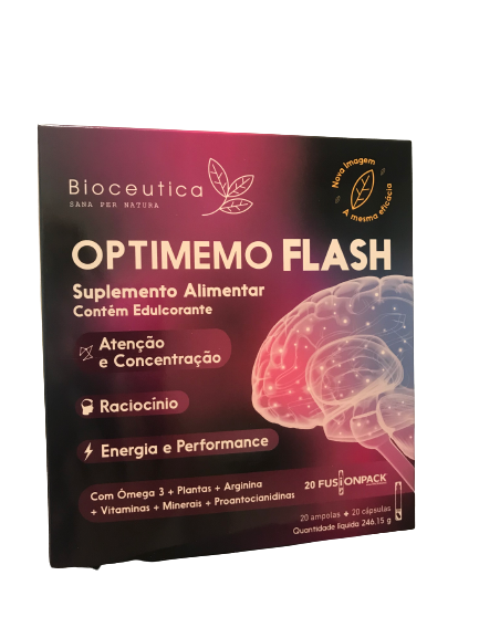 Optimemo Flash 20 Ampolas + 20 Cápsulas - Bioceutica - Crisdietética