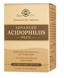 Solgar Advanced Acidophilus Plus 60 Cápsulas - Crisdietética
