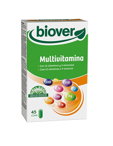 Multivitaminas 45 Comprimidos - Biover - Crisdietética
