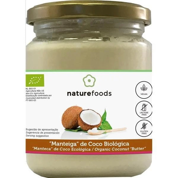 Manteiga de Coco Biológico 250g - Naturefoods - Crisdietética