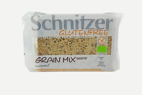 Pão Grain Mix Sem Glúten Bio 250g - Schnitzer - Crisdietética