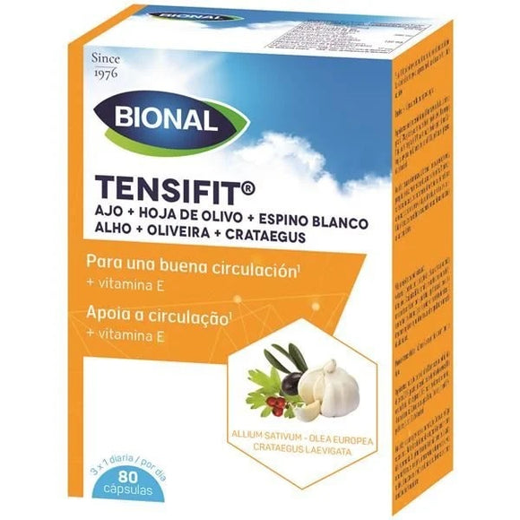 Tensifit Alho + Oliveira + Crataegus 80 Cápsulas - Bional - Crisdietética