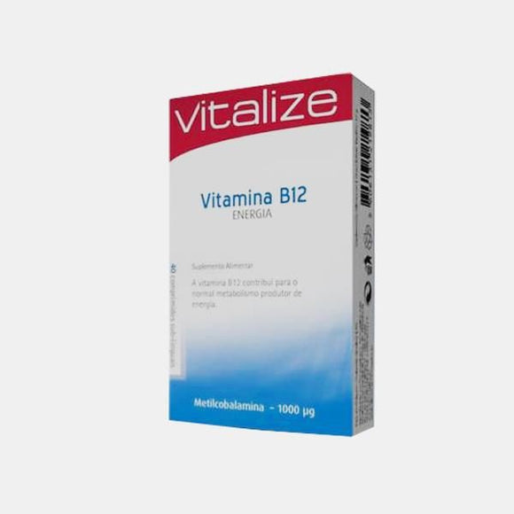 Vitamina B12 Metilcobalamina 1000mcg 40 Comprimidos - Vitalize - Crisdietética