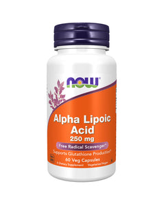 Alpha Lipoic Acid 250mg 60 cápsulas - Now - Crisdietética