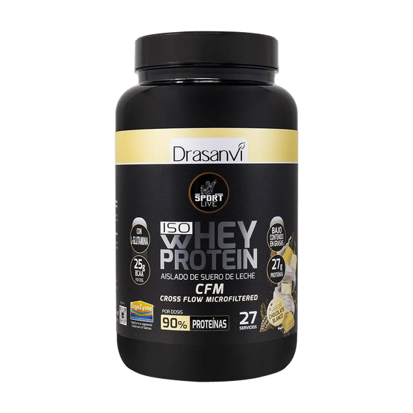 ISO Whey Protein Chocolate Branco 800g - Sport Live - Crisdietética