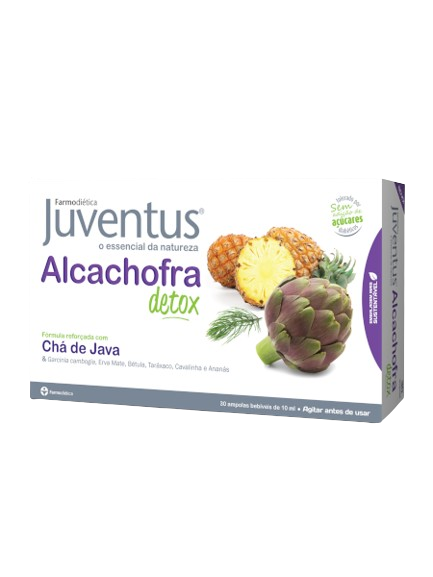 Juventus Alcachofra Detox 30 Ampolas - Farmodietica - Crisdietética