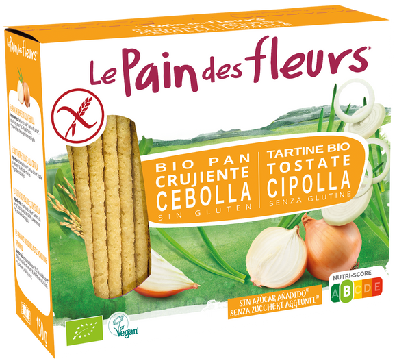 Pão Flores Cebola Sem Glúten Bio 150g - Le Pain Des Fleurs - Crisdietética