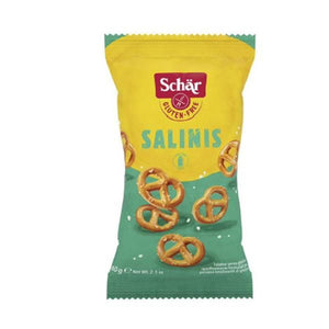 Salinis Bretzels Salés Sans Gluten 60g - Schar - Crisdietética