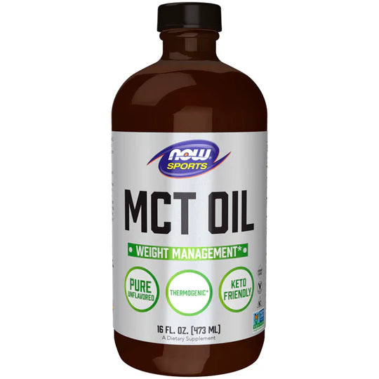 MCT Oil 100PCT 473ml - Now Sports - Crisdietética