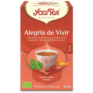 Infusão Biológica Alegria de Viver 17 Saquetas - Yogi Tea - Crisdietética