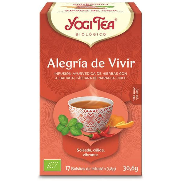 Infusão Biológica Alegria de Viver 17 Saquetas - Yogi Tea - Crisdietética