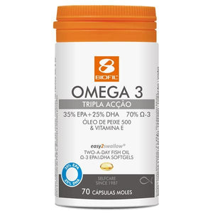 Omega 3 Triple Action 70 Kapseln - Biofil - Crisdietética