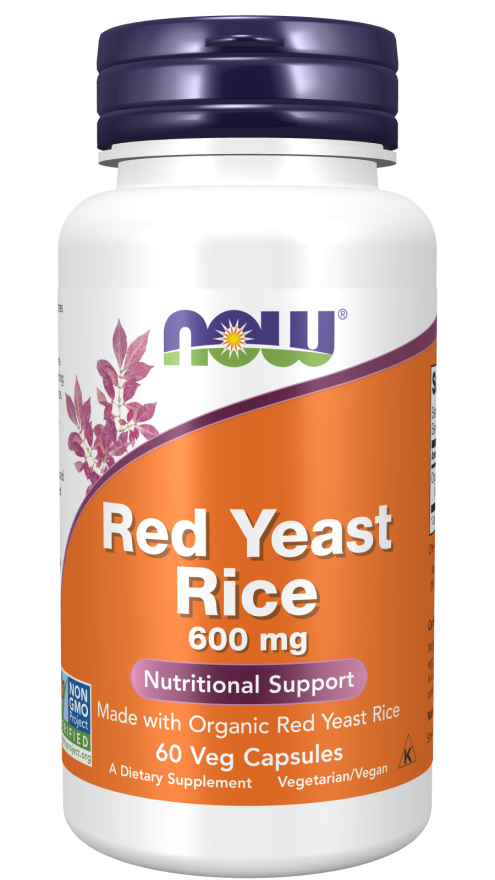 Red Yeast Rice 600mg 60 cápsulas - Now - Crisdietética