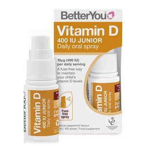 Vitamin D 400 IE Junior Spray + 3 Jahre 15 ml – Betteryou – Crisdietética