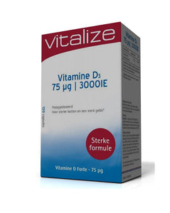 维生素 D3 120 粒胶囊 - Vitalize - Crisdietética