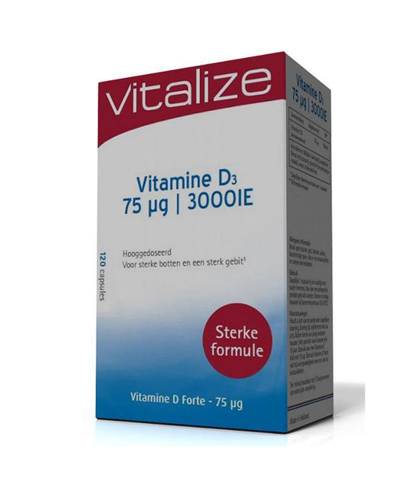 Vitamina D3 120 Cápsulas - Vitalize - Crisdietética