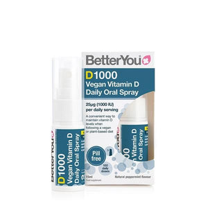 Vitamin D 1000 IU Vegan Spray 15ml - BetterYou - Crisdietética