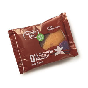 香草和可可松饼 0% 糖 45 克 - Mangiar Sano - Crisdietética