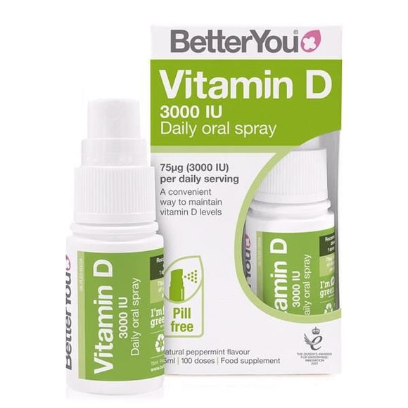 Vitamina D 3000 UI Spray 15ml - BetterYou - Crisdietética