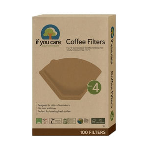 100UNI Eco Paper Coffee Filters - If You Care - Crisdietética