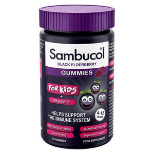 Kids Elderberry Gummies with Vitamin C 30 Gums - Sambucol - Crisdietética