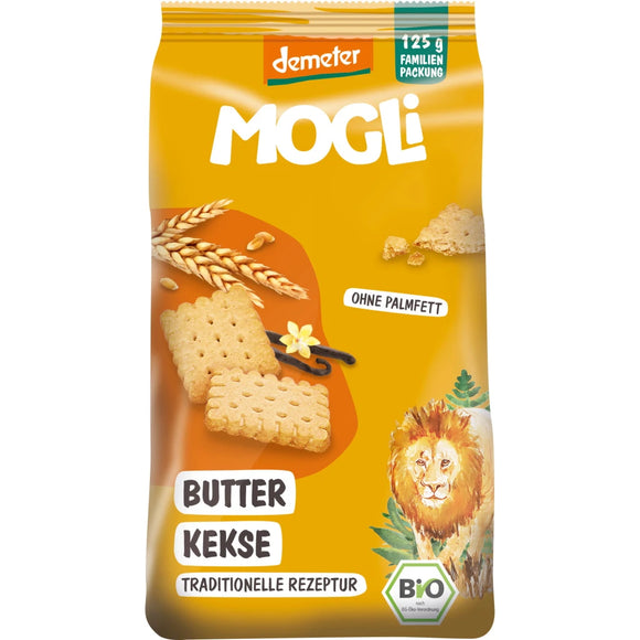 Biscoito Manteiga Baunilha Bio 125g - Mogli - Crisdietética