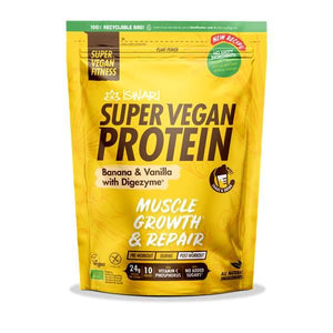 Super Vegan Protein Bio Banane et Vanille 400g - Iswari - Crisdietética