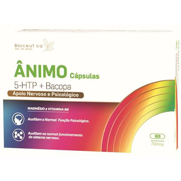 Ânimo 5-HTP + Bacopa 60 Cápsulas - Bioceutica