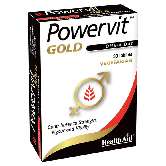 PowerVit Gold 30 Comp - Health Aid - Crisdietética