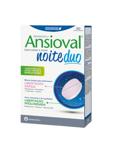 Ansioval Noite Duo 30 Comp - Farmodiética - Crisdietética