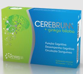 Cerebrum + Ginkgo Biloba 30 capsules - Natiris - Crisdietética