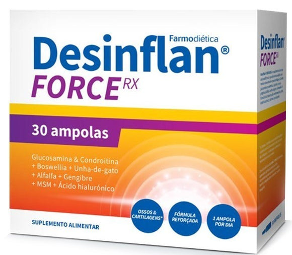 Desinflan Force RX 30 Ampolas - Farmodietica - Crisdietética