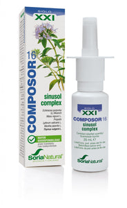 Composor 16 Spray Nasal Complexe Sinusol 25 ml - Soria Natural - Crisdietética