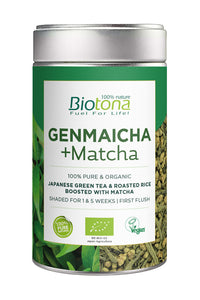 玄米茶 + 抹茶 Bio 80g - Biotona - Crisdietética