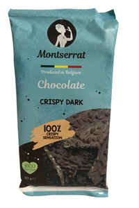 Cioccolato Fondente BIO Crispy 80gr - Montserrat - Crisdietética