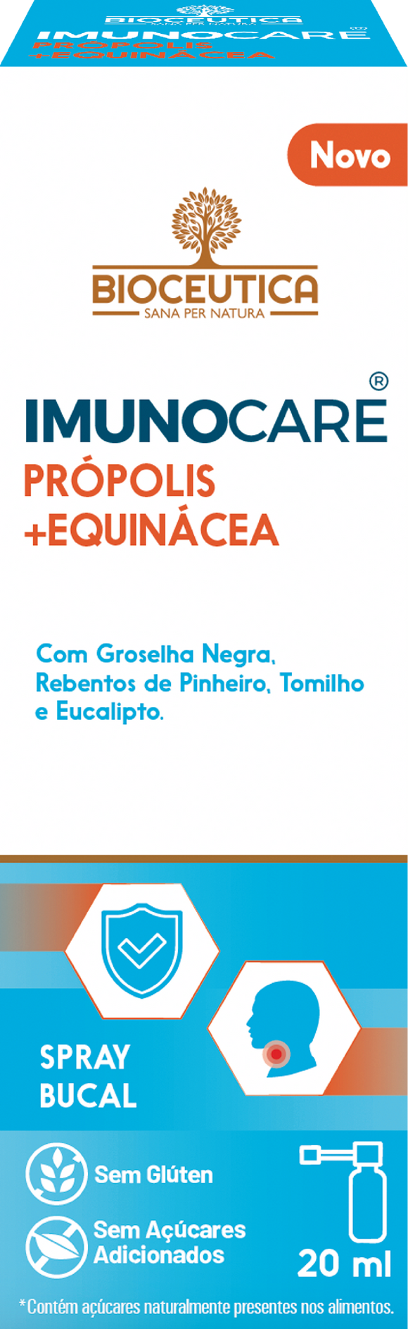 Imunocare Spray Bocal 20 ml - Bioceutica - Crisdietética