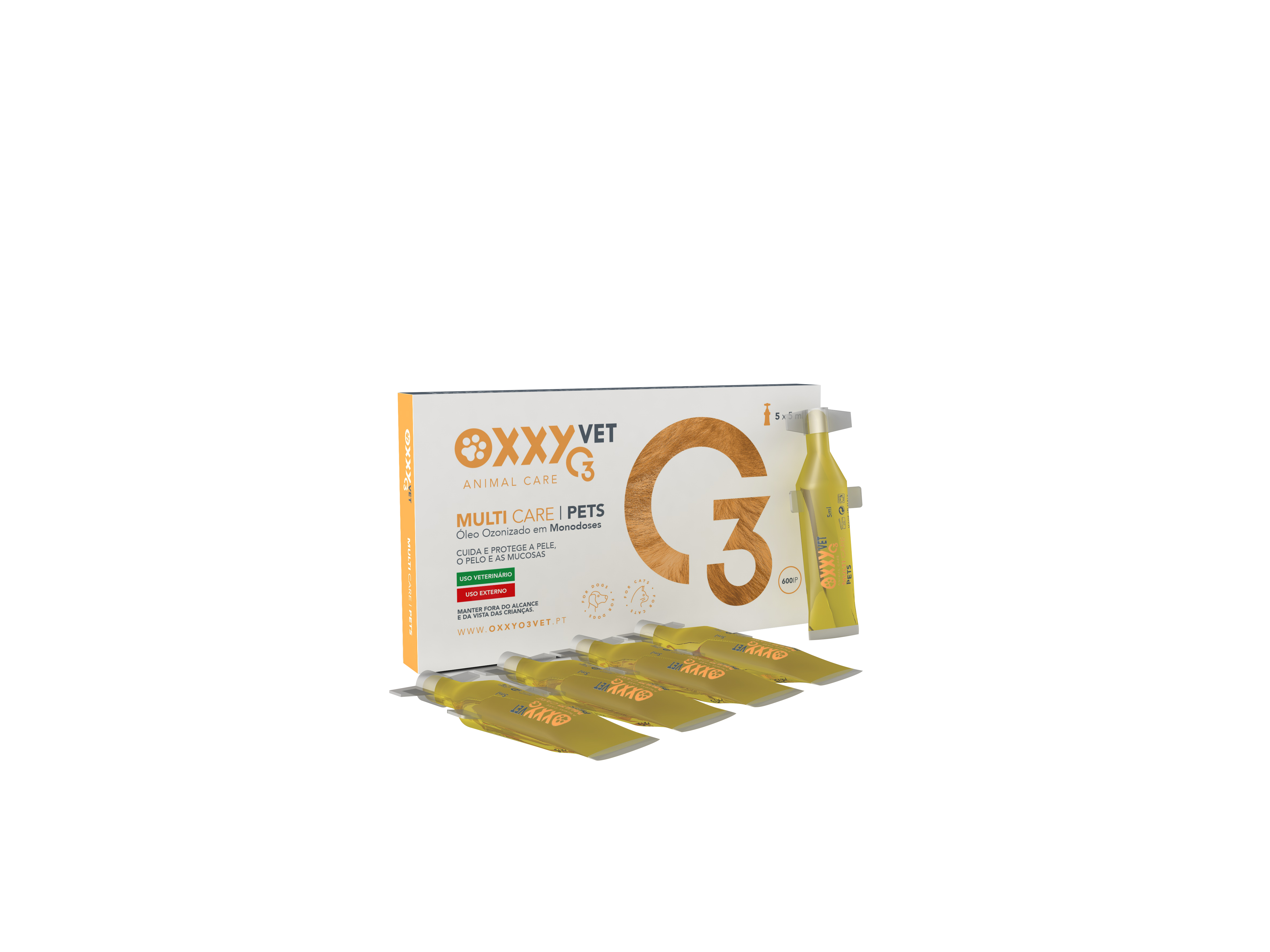 Oxxy O3 VET Multi Care Animaux 5*5ML -2M Pharma - Crisdietética