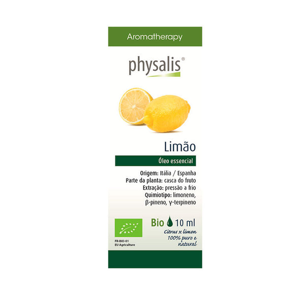 Óleo Essencial Limão 10ml - Physalis - Crisdietética
